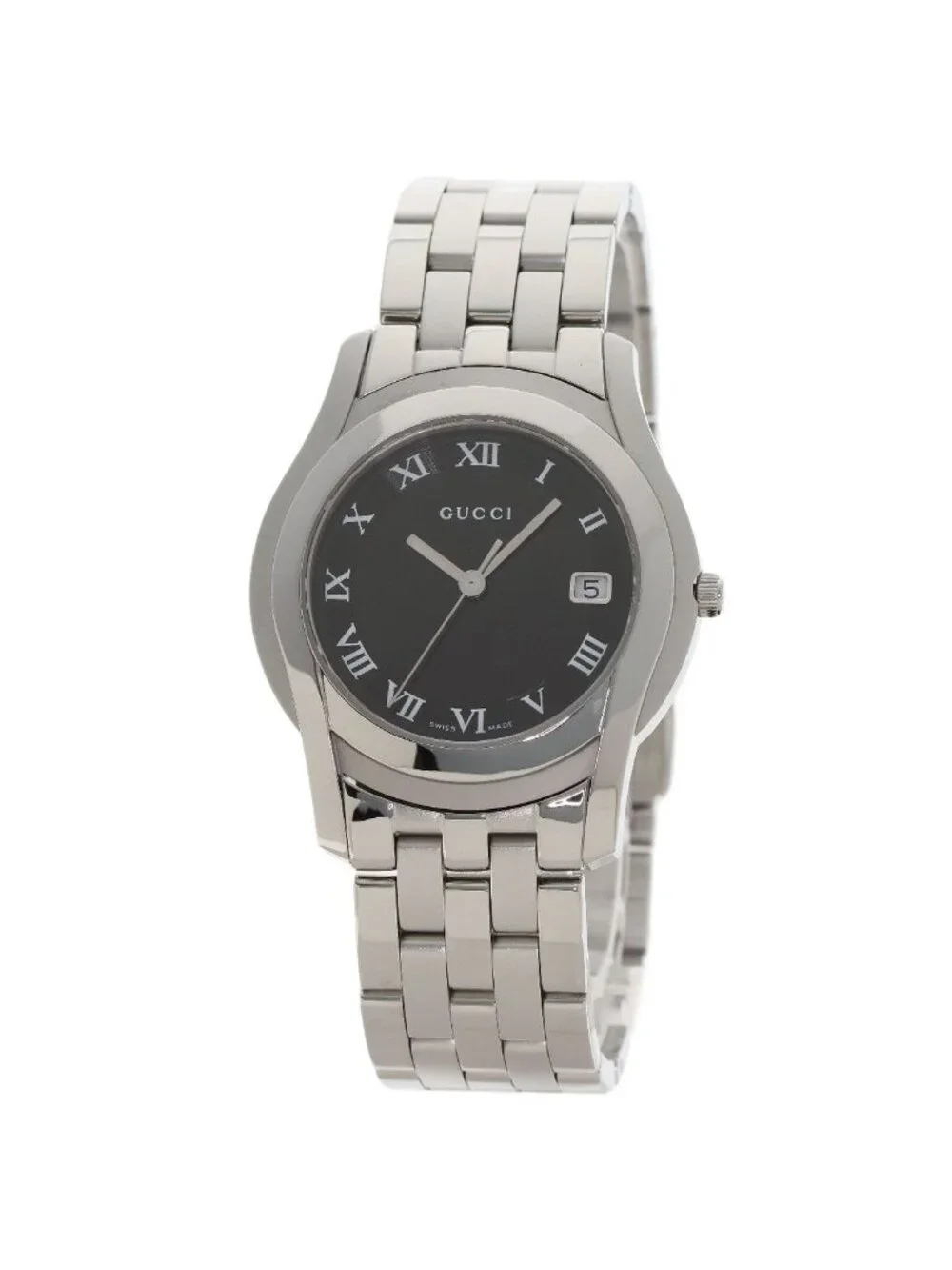 Gucci Round Face Watch SS